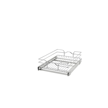 Rev-A-Shelf Steel, Silver, 14.5 in W, 5.56 in H, 20 in D, 19.75 in L, Silver 5WB1-1520CR-1